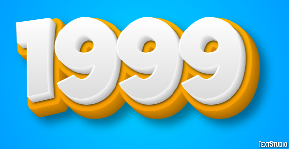 1999 Text Effect
