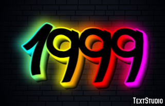 1999 Text Effect