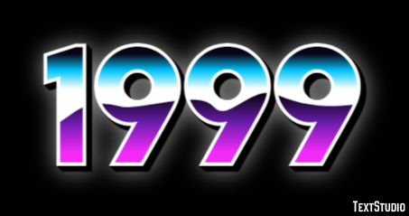 1999 Text Effect