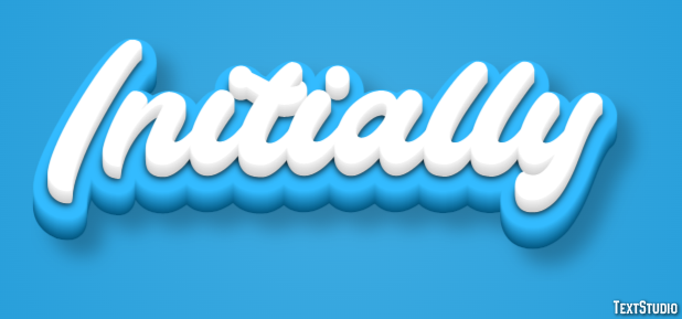 Initially Text Effect