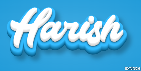Harish Text Effect