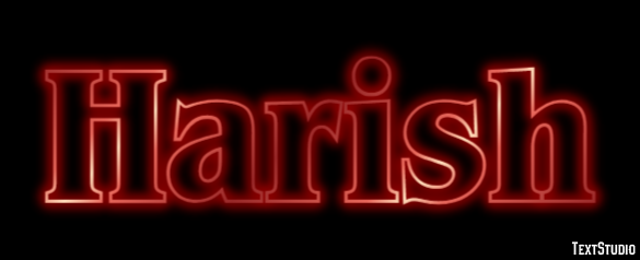 Harish Text Effect
