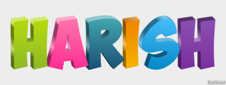 Harish Text Effect