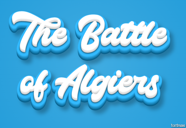 The Battle of Algiers Text effect