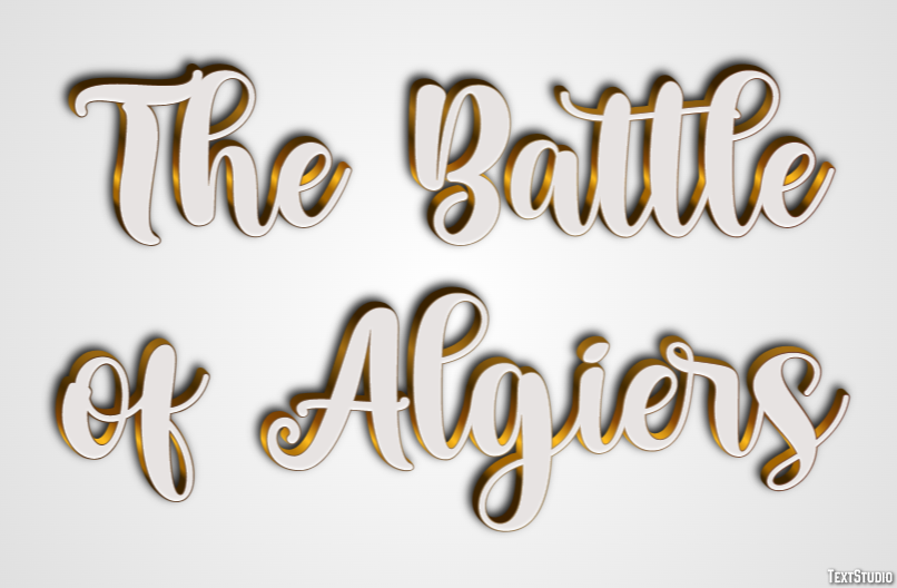 The Battle of Algiers Text effect