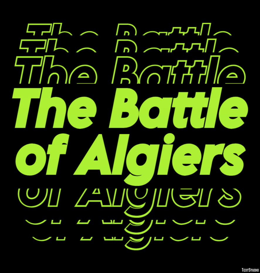 The Battle of Algiers Text effect