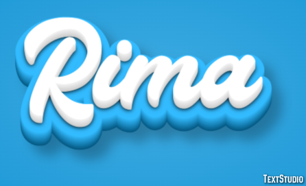 Rima Text effect