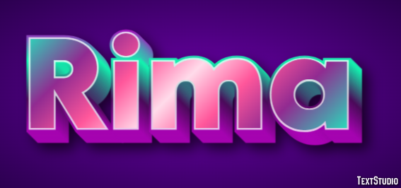 Rima Text effect