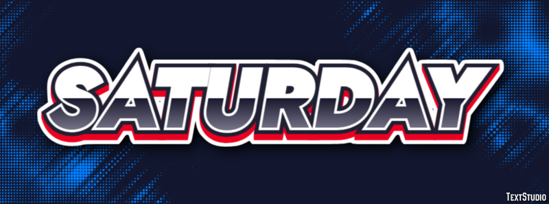 Saturday Texteffekt