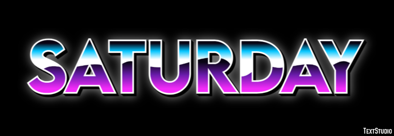 Saturday Efekt tekstowy