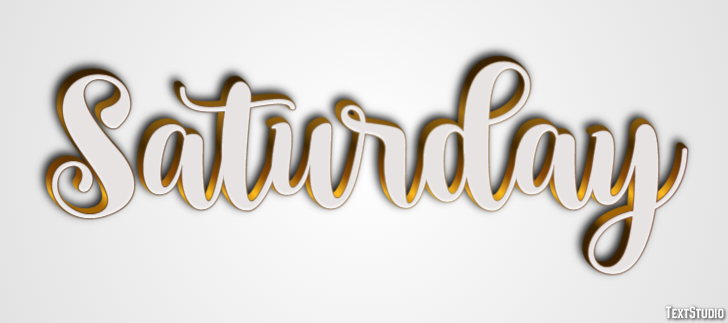 Saturday Effet de Texte