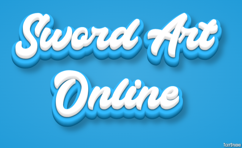 Sword Art Online Text effect