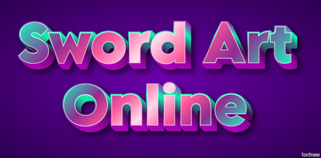 Sword Art Online Text effect