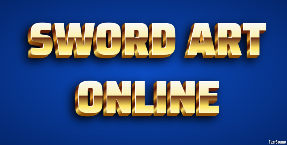 Sword Art Online Text Effect