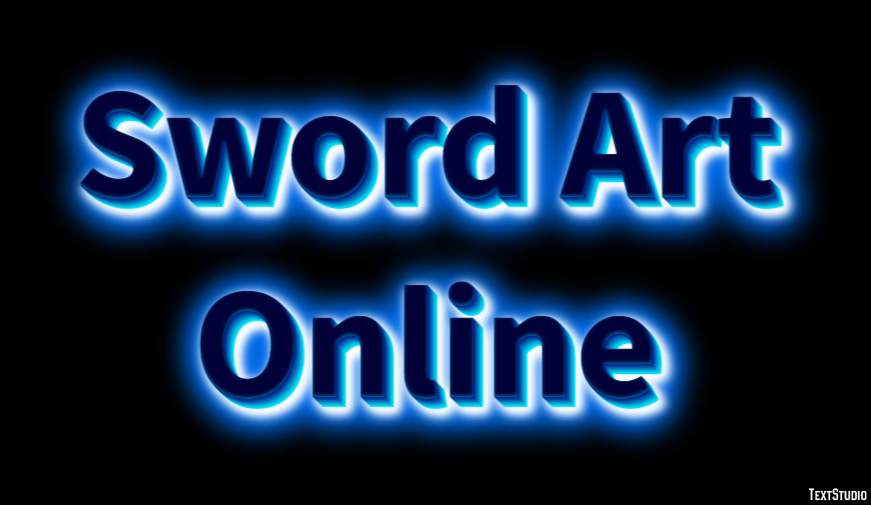 Sword Art Online Text effect