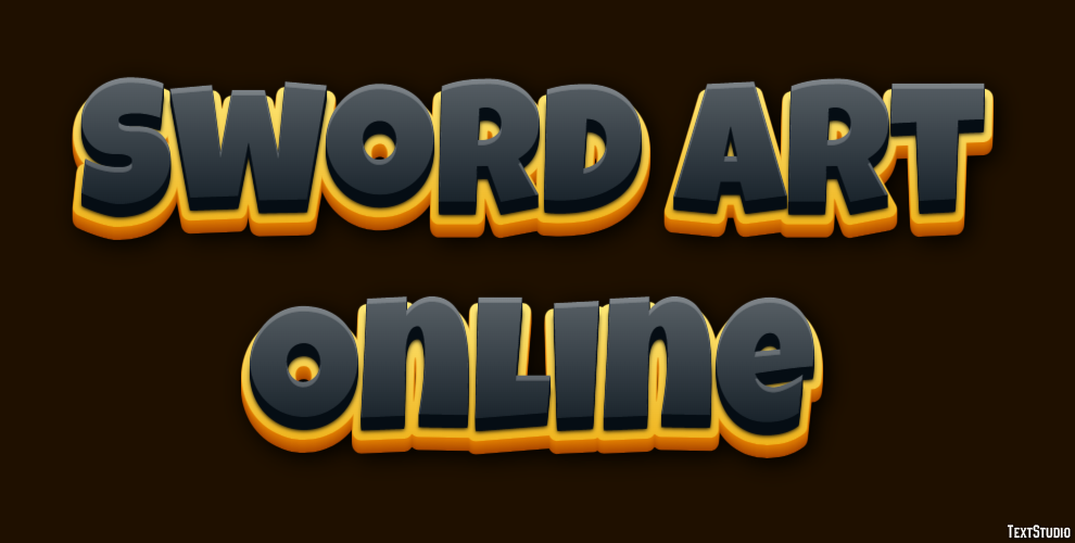 Sword Art Online Text Effect