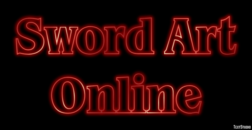 Sword Art Online Text effect