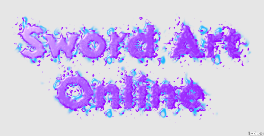 Sword Art Online Text effect