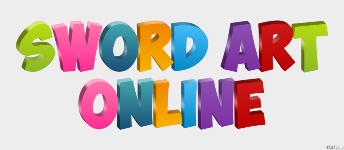 Sword Art Online Text Effect