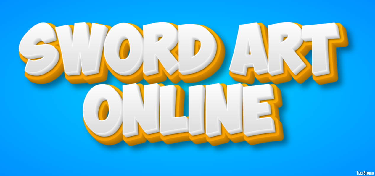 Sword Art Online Text Effect