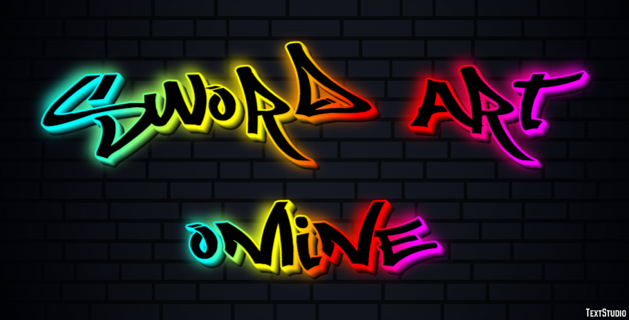 Sword Art Online Text Effect