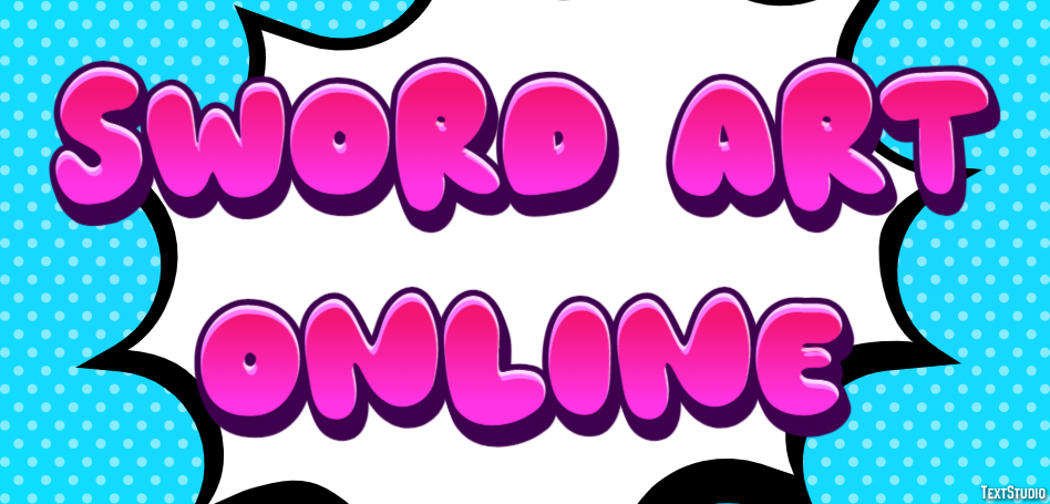 Sword Art Online Text effect