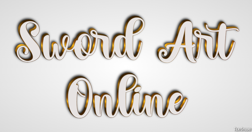 Sword Art Online Text Effect