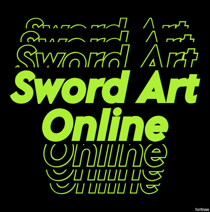 Sword Art Online Text Effect
