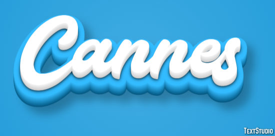 Cannes Tekst Effect