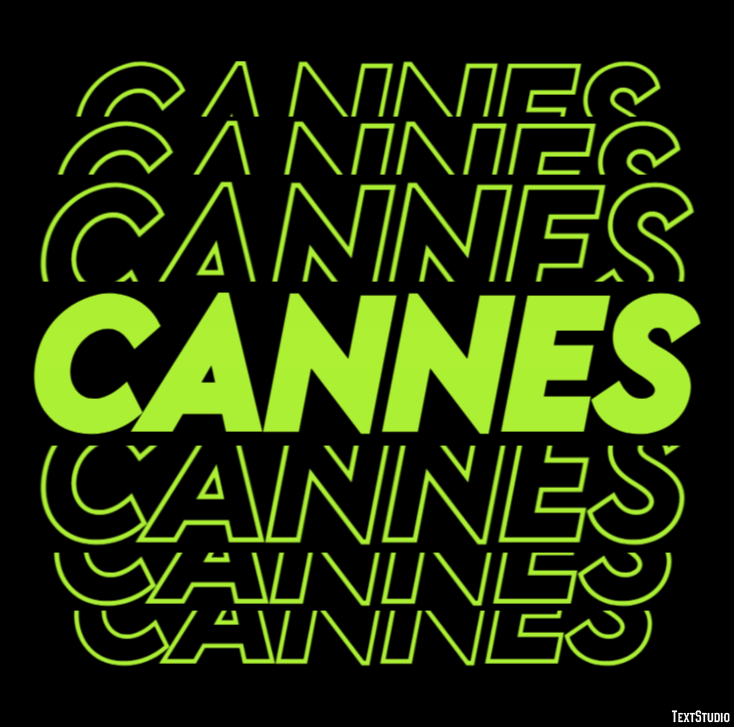 Cannes Efekt tekstowy