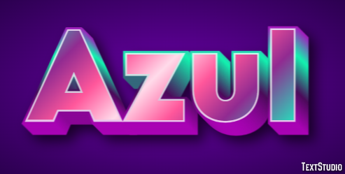 Azul Text Effect