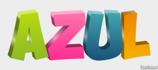 Azul Text Effect