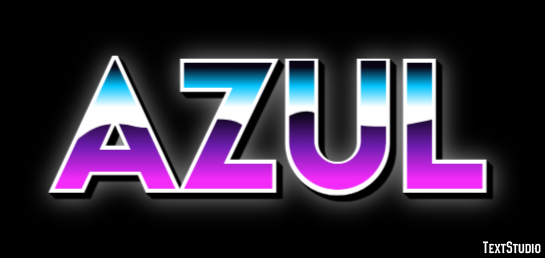 Azul Text Effect