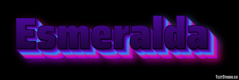 Esmeralda Efekt tekstowy