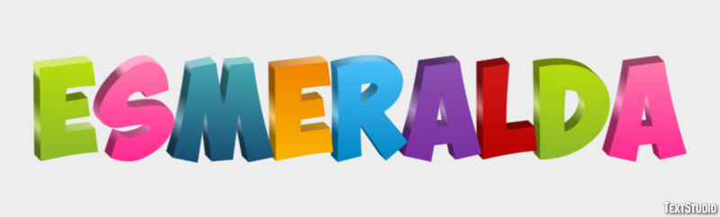 Esmeralda Efekt tekstowy