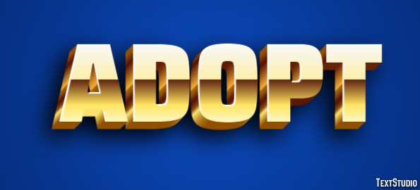 Adopt Texteffekt