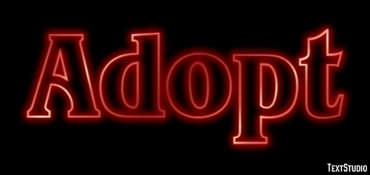 Adopt Texteffekt
