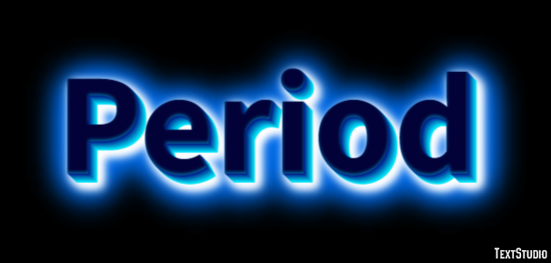 Period Text Effect
