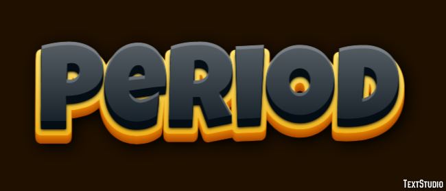 Period Text Effect