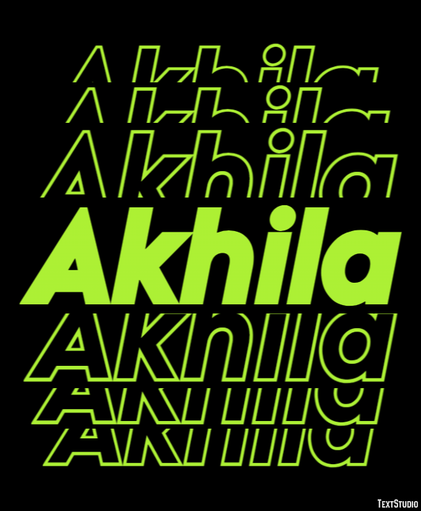 Akhila Texteffekt