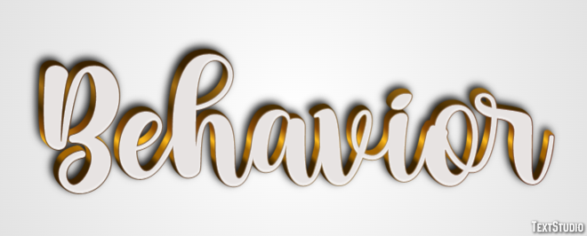 Behavior Text Effect