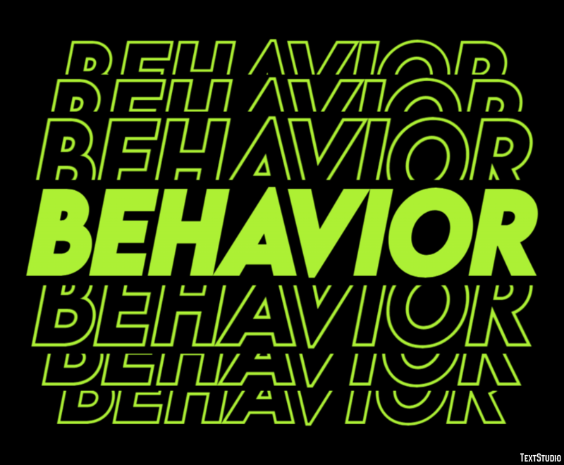 Behavior Text Effect
