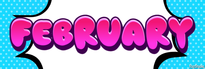 February Text Effect