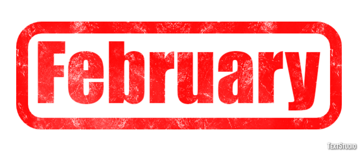 February Text Effect