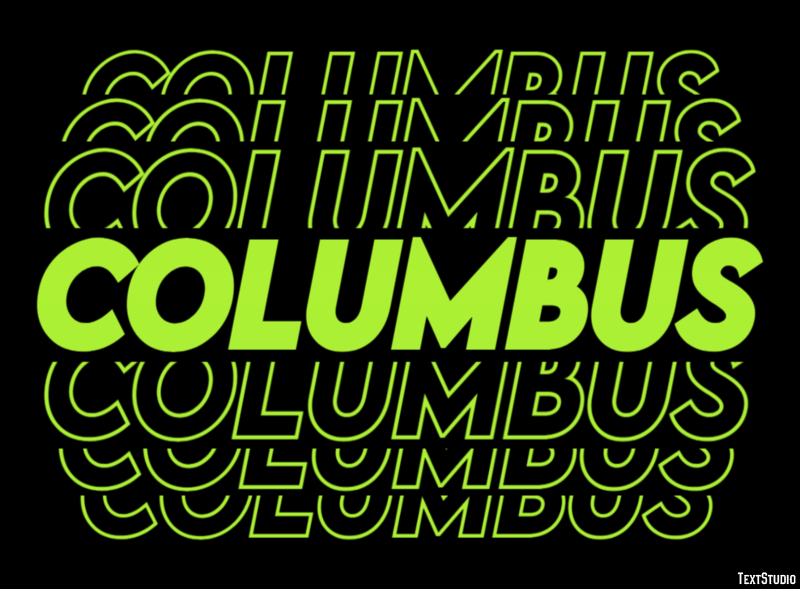 Columbus Efeito de texto