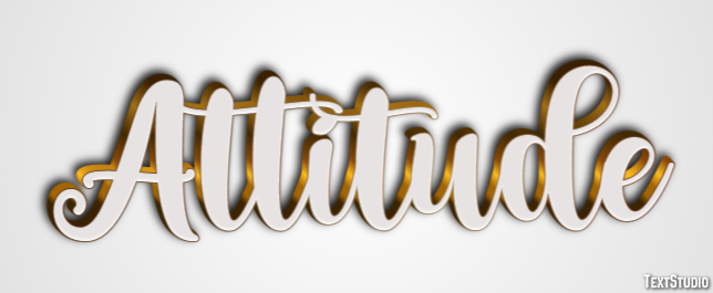 Attitude Metin Efekti