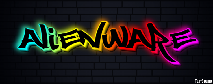 Alienware Tekst Effect