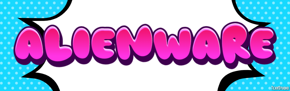Alienware Texteffekt