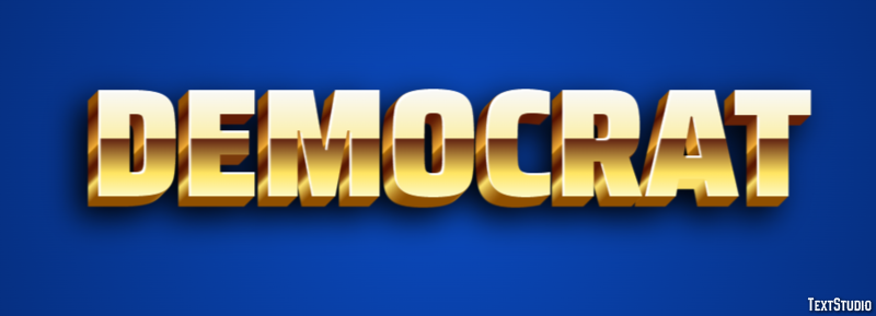 Democrat Text Effect