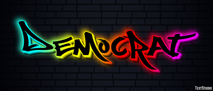 Democrat Text Effect